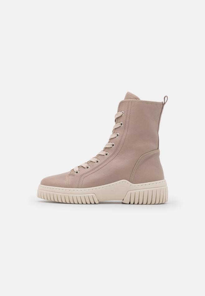 Gabor Nude Foncé/beige | Bottines à Lacets Exclusives